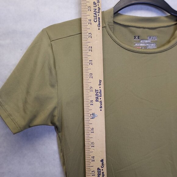 UNDER ARMOUR Heat Gear Shirts Men's S Loose Gray Long Sleeve Green Compression T - Picture 16 of 16